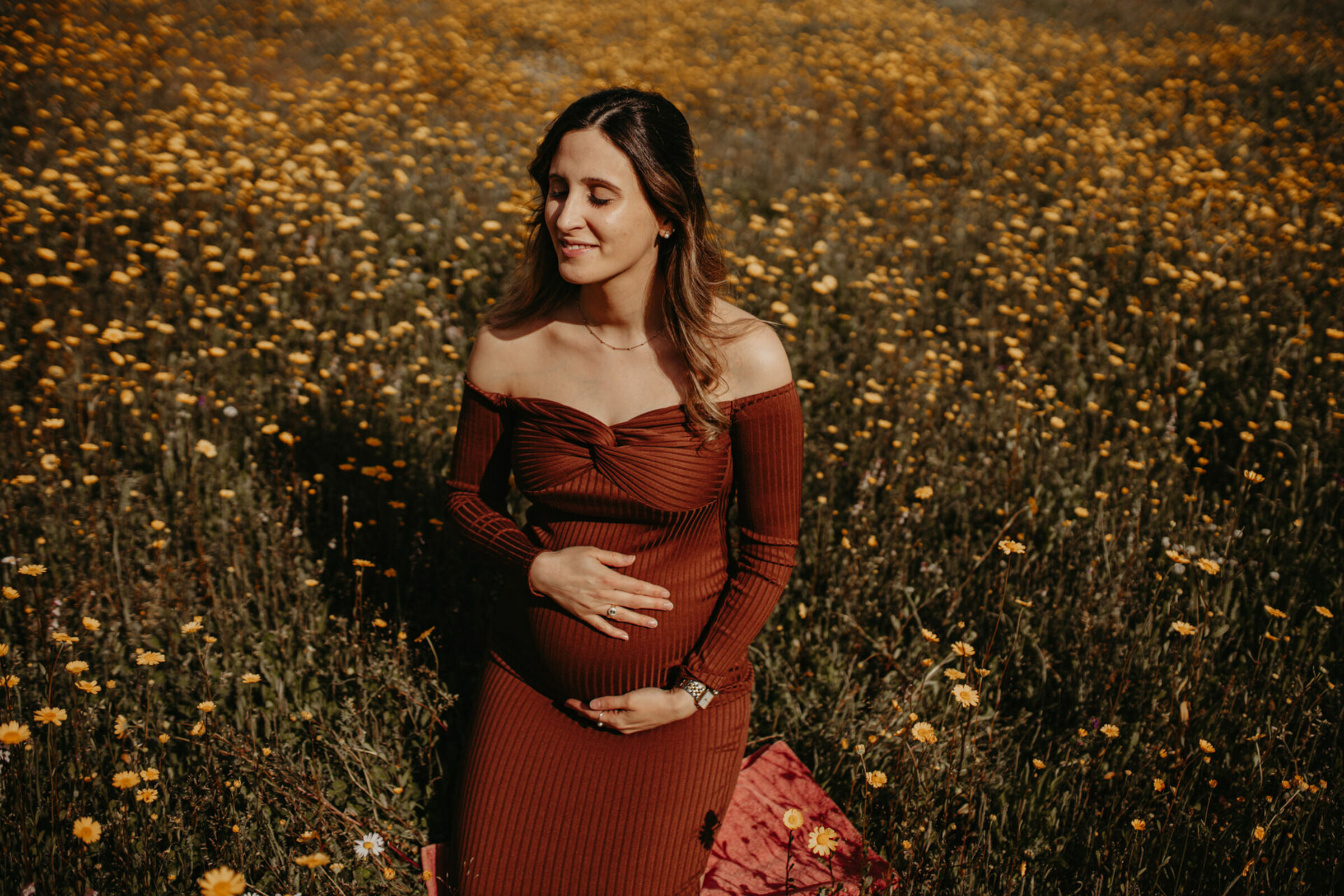 Sessão de gravidez no exterior