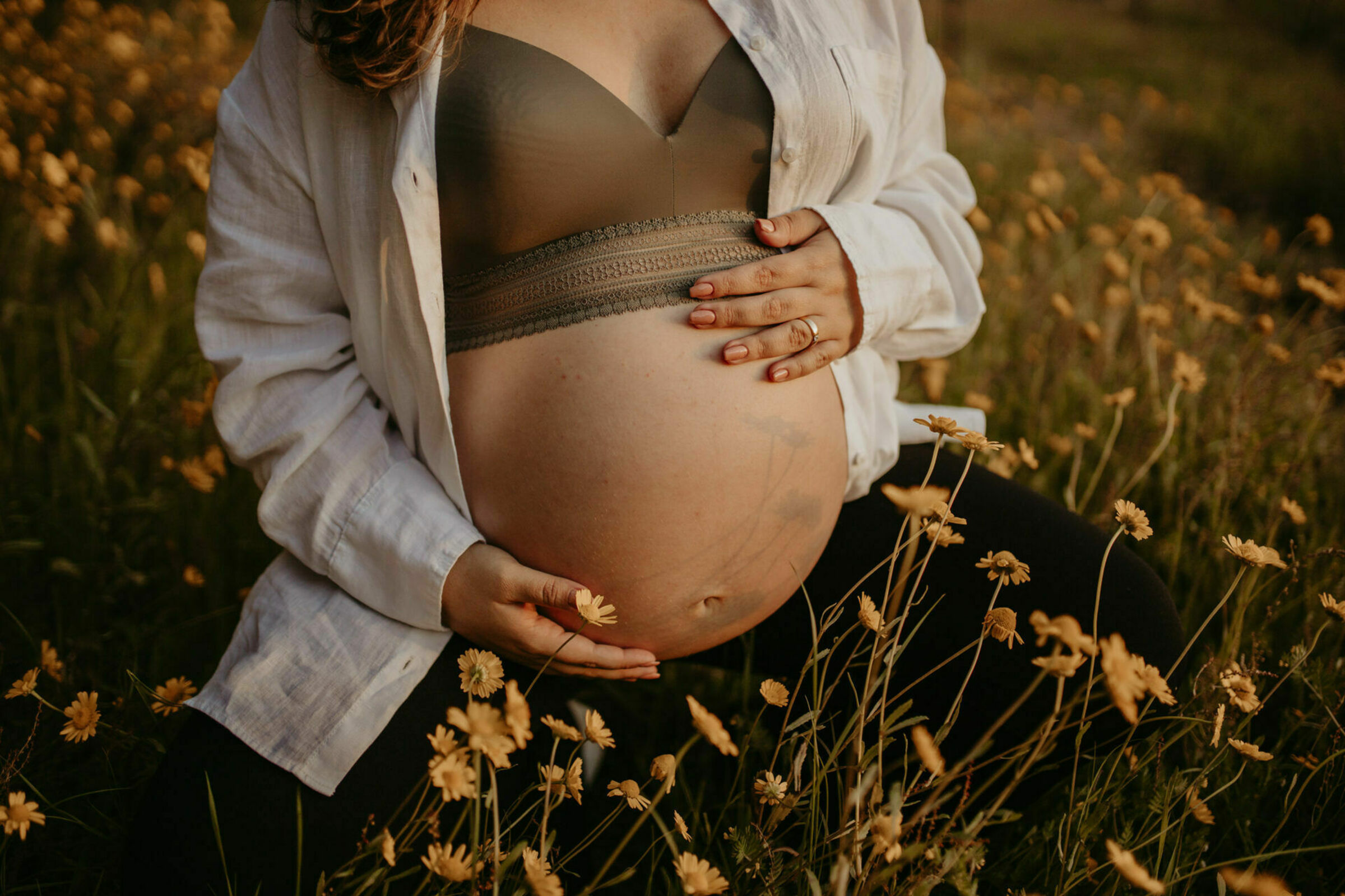 Sessão de gravidez no exterior